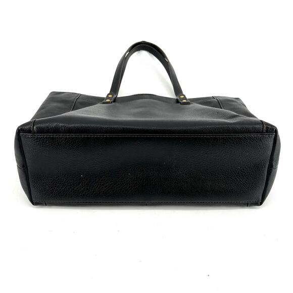 Fossil  large black leather rectangular shoulder bag‎ - Picture 5 of 8